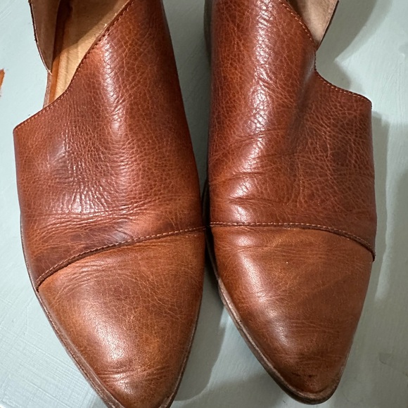 Free People Royale Flats - Cognac Leather Women's Shoes - Picture 6 of 6